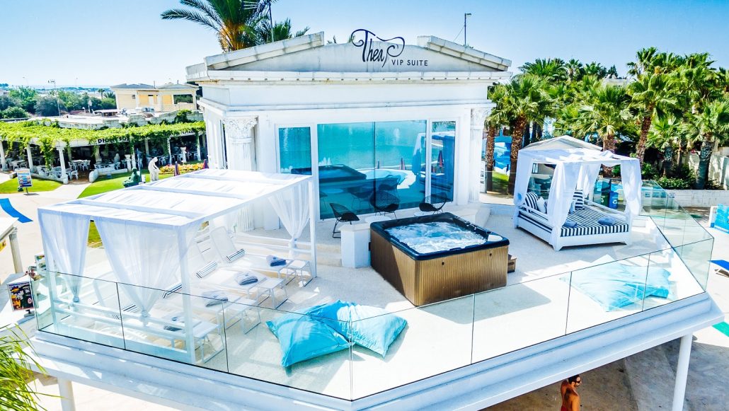Picture of the VIP suite at WaterWorld WaterPark in Ayia Napa Cyprus